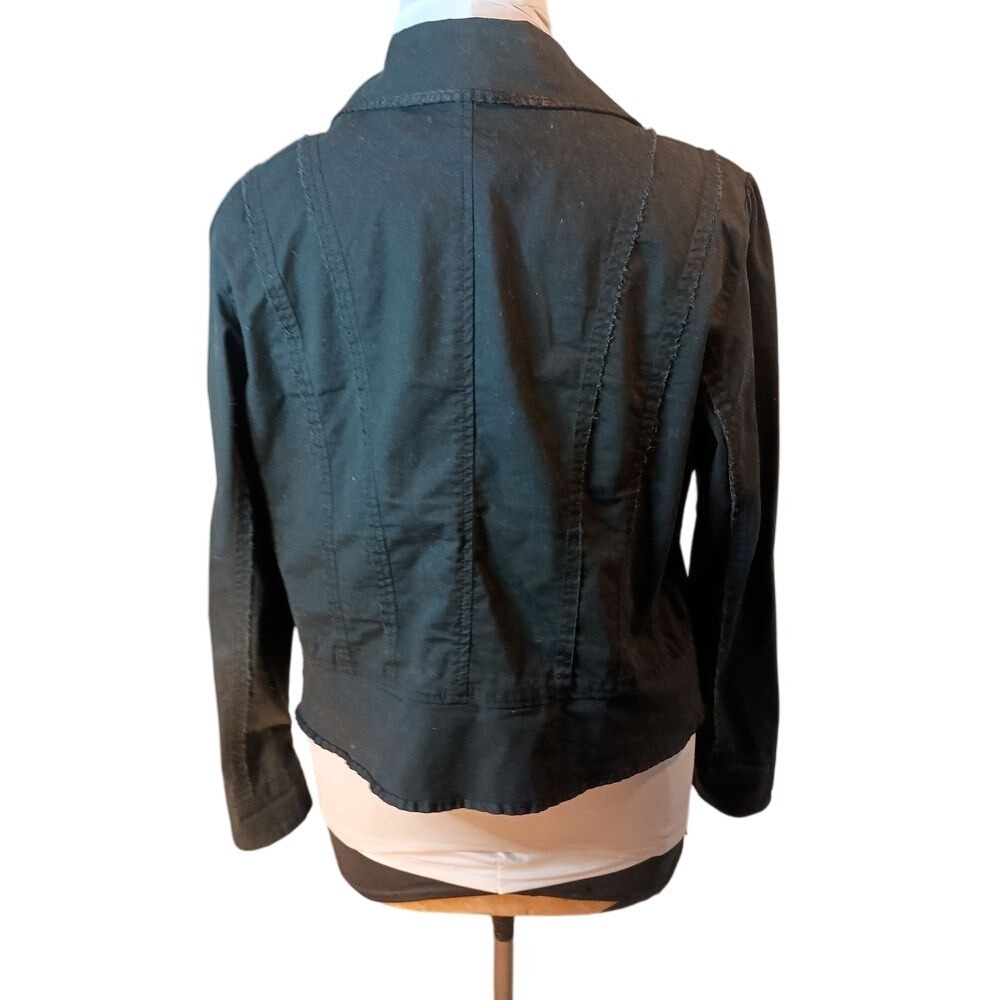 Venezia beaded‎ black coat SKUW104 - Picture 3 of 10